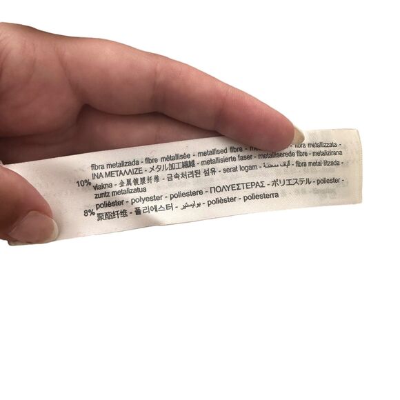 ZARA Blogger Fave Metallic Jeweled Cardigan Sz Small - Picture 6 of 6